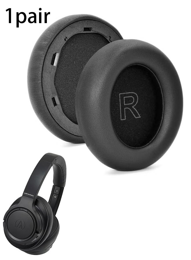 KANGLI 1PCS Anker Soundcore Q30  Replacement Ear Pads – Protein Leather Memory Foam Ear Cushions – Soft Noise Isolating Earpads Compatible with Life Q30  Headphones - Image 1
