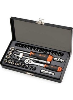 Retta 1/4" Socket Set Hexagon Rlt4002 (40 Pieces) 