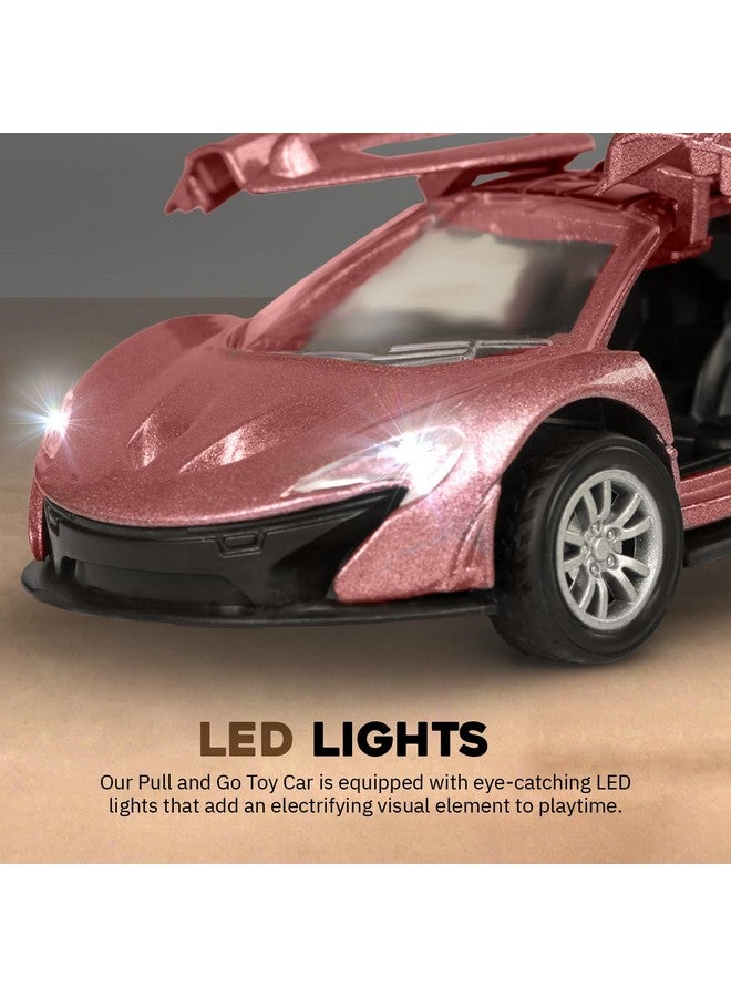 بيبي ألعاب سيارات سباق BAYBEE تعمل بالاحتكاك، مجموعة لعب سيارات دفع وسحب للأطفال الصغار | سيارات دفع | سيارات احتكاك للأطفال الأولاد والبنات من سن 2 إلى 5 سنوات (وردي) - Image 4