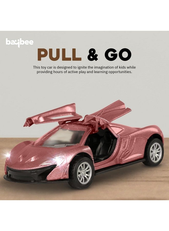 بيبي ألعاب سيارات سباق BAYBEE تعمل بالاحتكاك، مجموعة لعب سيارات دفع وسحب للأطفال الصغار | سيارات دفع | سيارات احتكاك للأطفال الأولاد والبنات من سن 2 إلى 5 سنوات (وردي) - Image 5