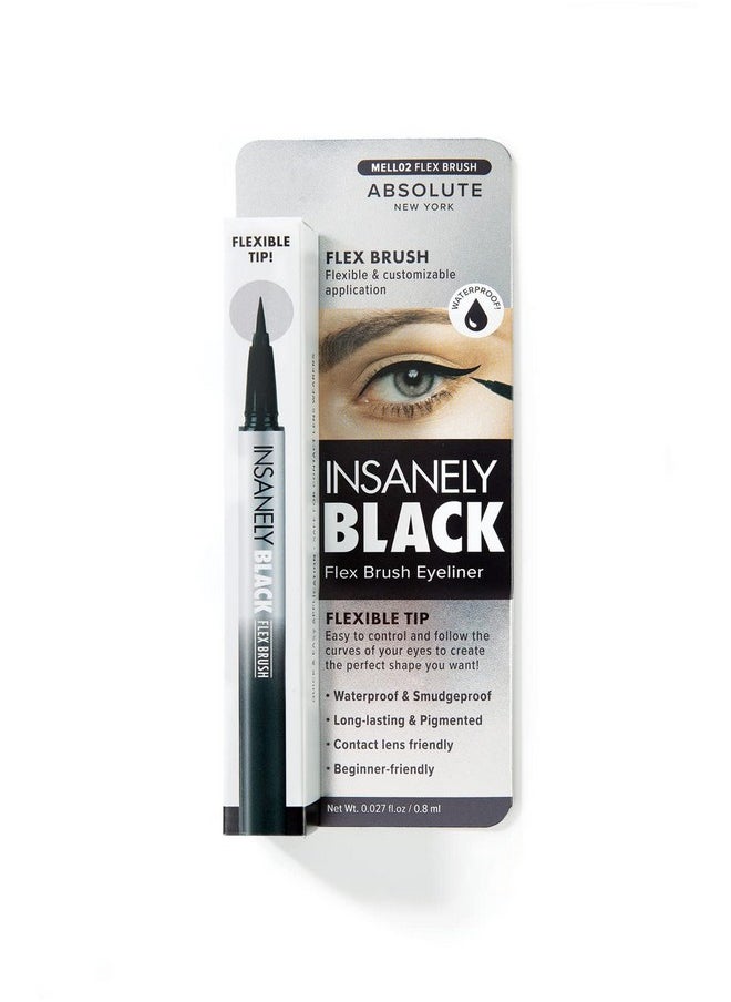 Absolute New York Insanely Black Flex Brush Liquid Eyeliner  - Image 1
