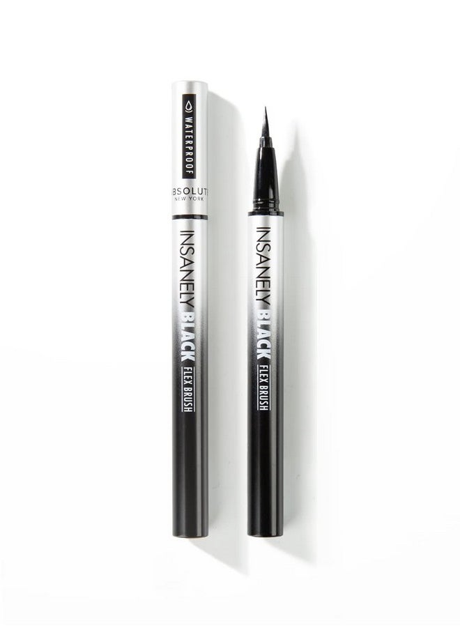 Absolute New York Insanely Black Flex Brush Liquid Eyeliner  - Image 3