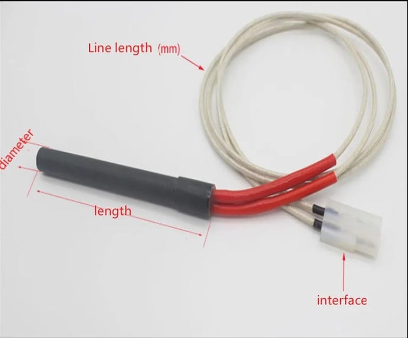 Wood Pellet Stove Ignition Heating Rod 9 5x127mm 120v 200w Stainless Steel Element - Image 5