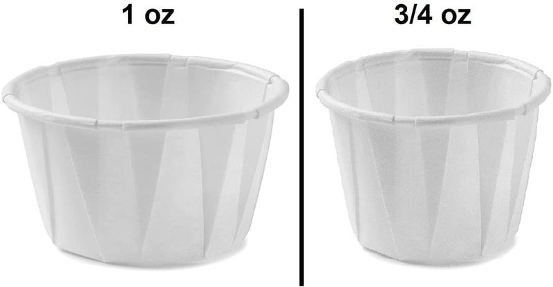 Vakly Disposable Paper Souffle Medicine Cups 1 Ounce Cups for Medication Distribution, Pills, Tasting, Condiments, Food and Dessert Serving (250) - Image 2