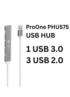 ProOne PHU575 USB 3.0 to USB Hub, 4 Ports 1 USB 3.0 + 3 USB 2.0 High-speed data transfer  - Image 2