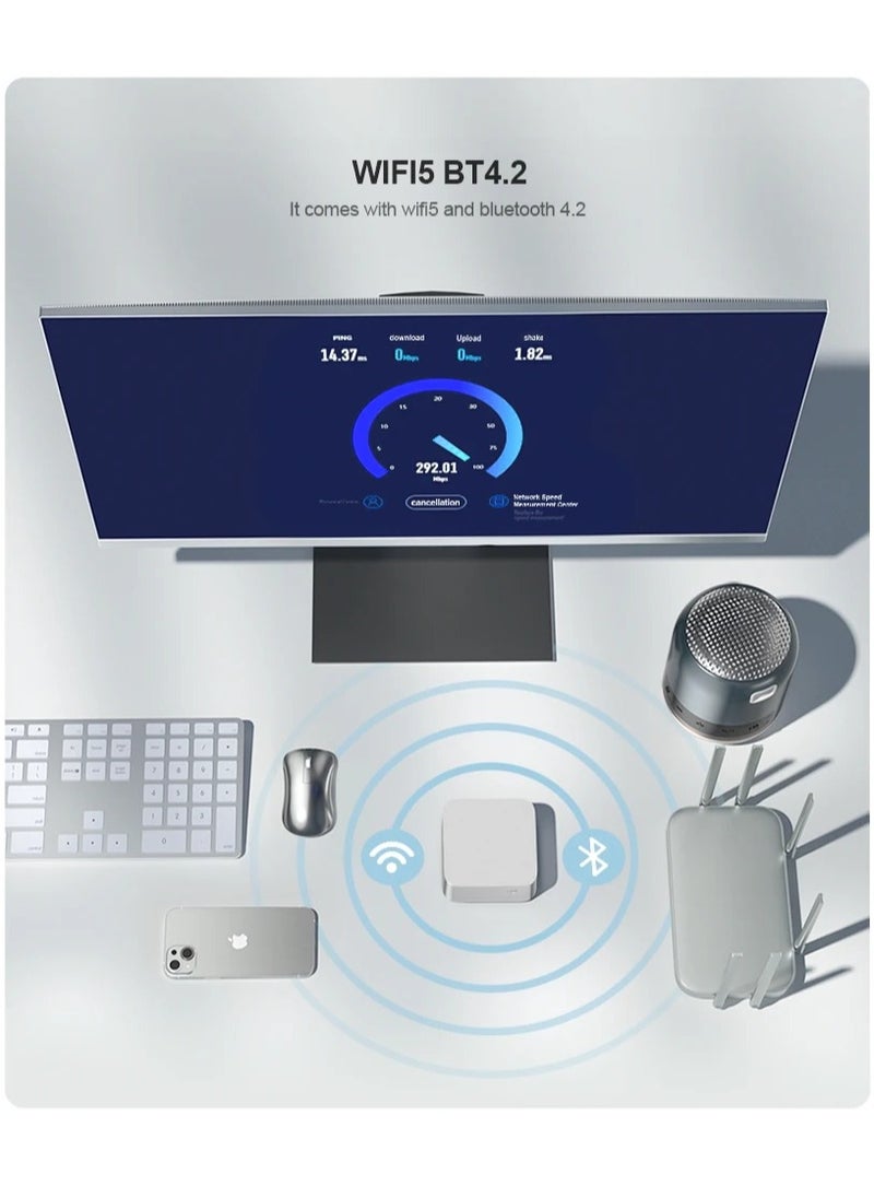Intel - T8Plus Mini Host Dual Gigabit Network Port N100N5095 Office Game 4K Portable MiniPC Computer - Image 1