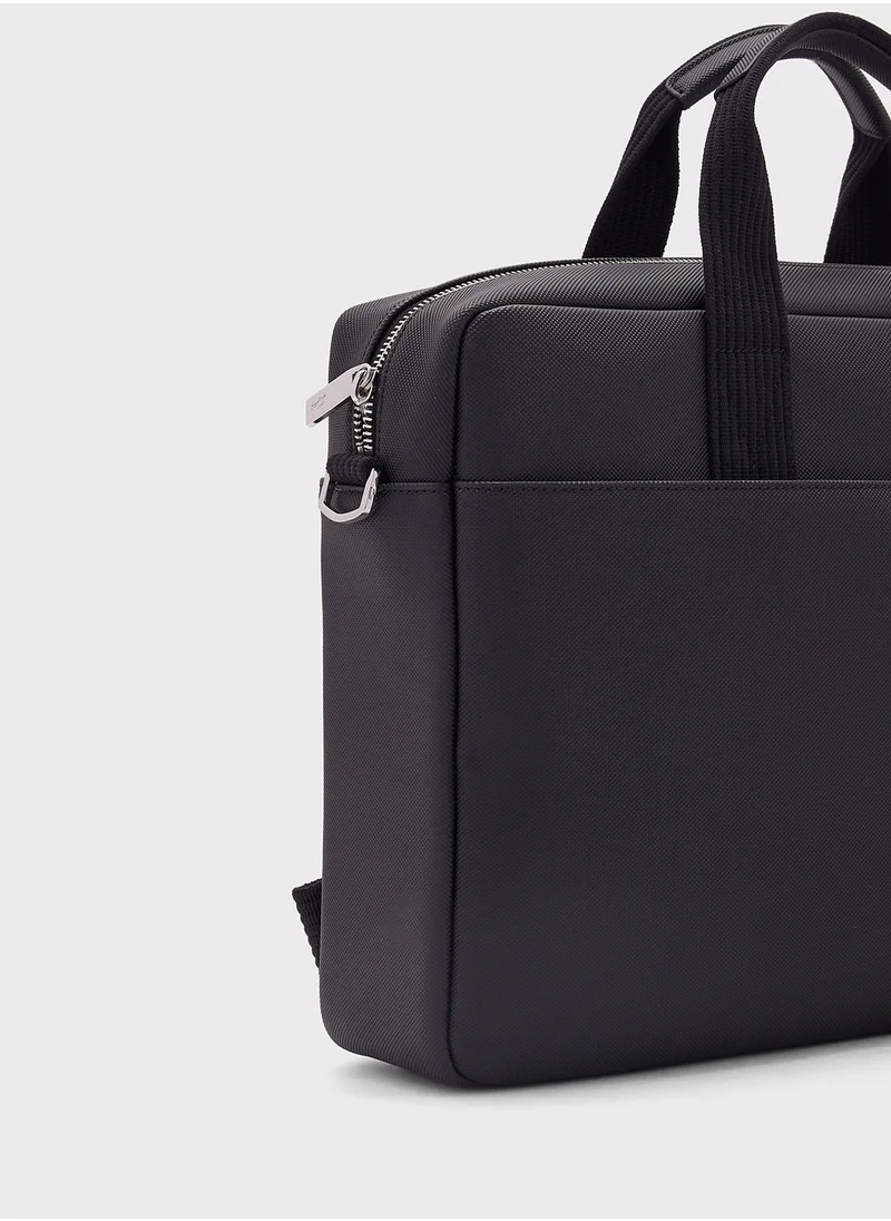LACOSTE Top Handle Zip Over Messenger Bag