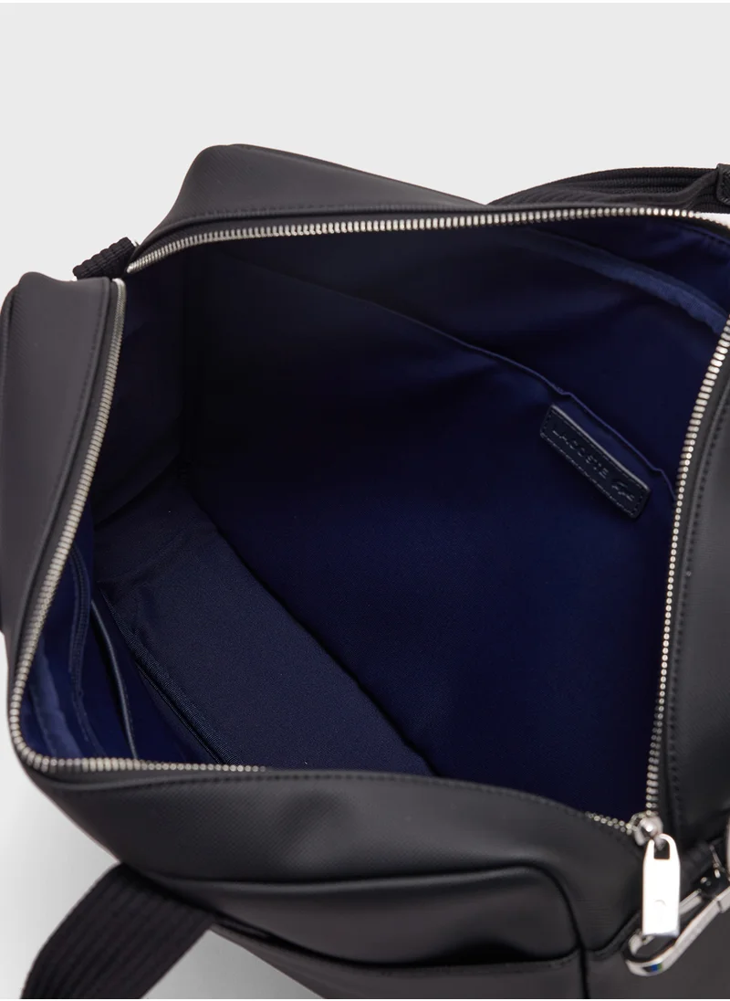 LACOSTE Top Handle Zip Over Messenger Bag