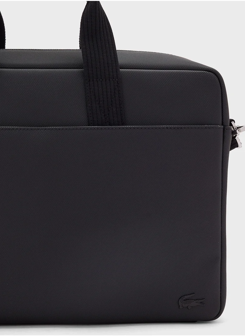 LACOSTE Top Handle Zip Over Messenger Bag