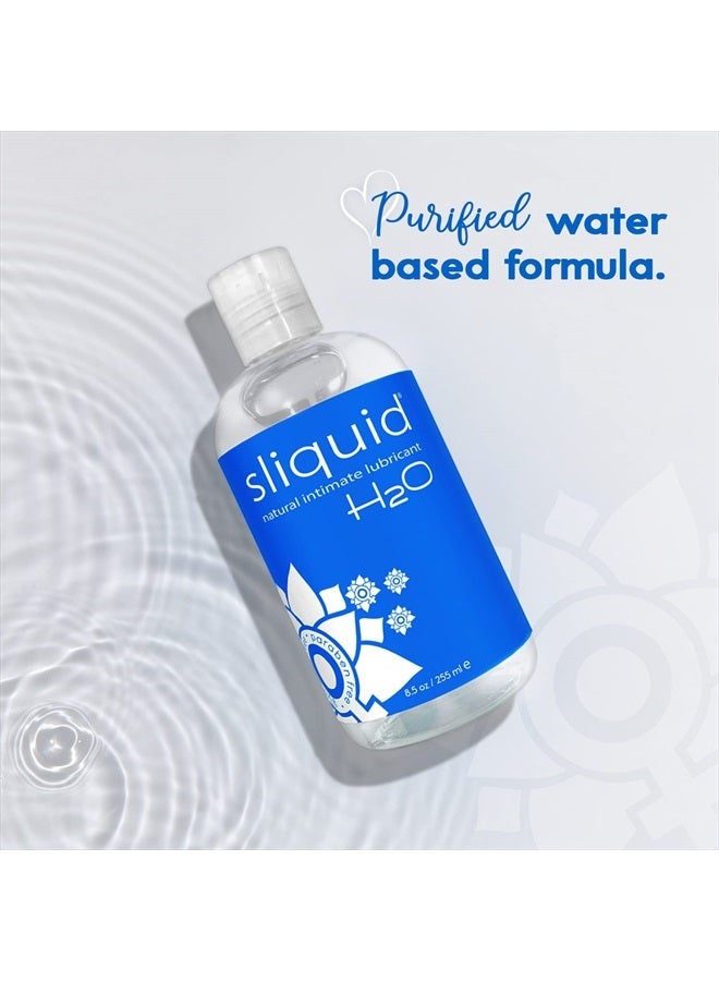 Sliquid Naturals Water-Based Lube for Women/Men/Couples - Sliquid H2O 8.5 Oz and Sliquid Sassy 8.5 Oz Personal Lubricant Set, Non-Staining, Unscented, Unflavored (2 Piece Set) - Image 5