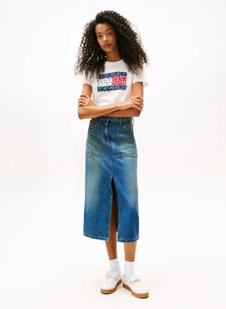 TOMMY JEANS Floral Crew Neck T-Shirt