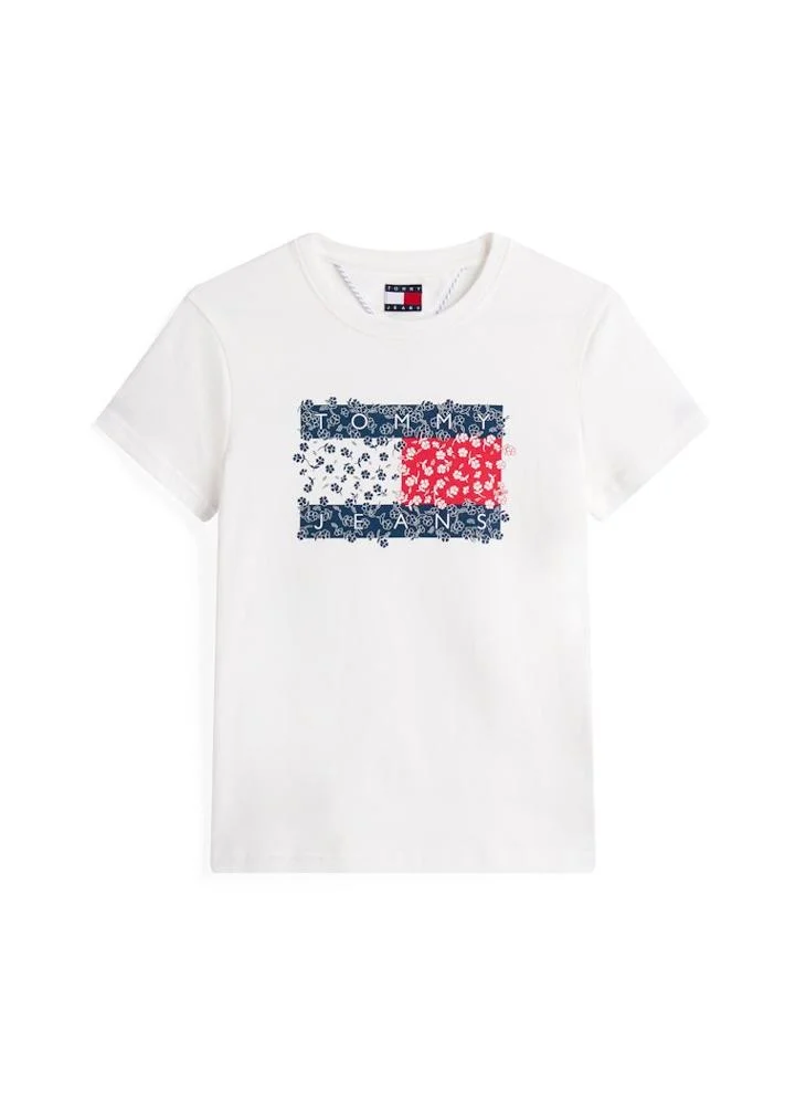 TOMMY JEANS Floral Crew Neck T-Shirt