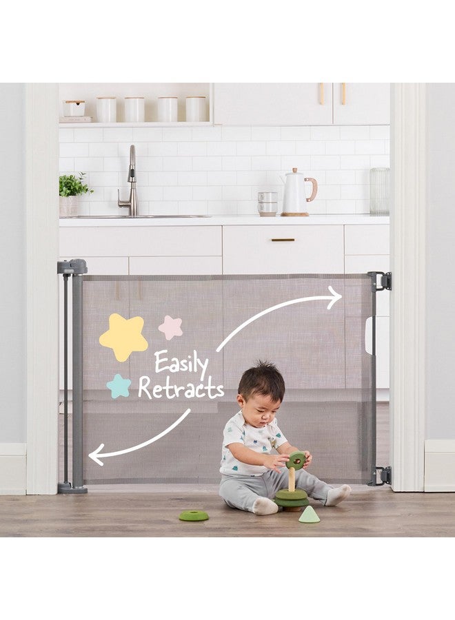 Regalo Extra Wide Retractable Baby Gate, Award Winning Brand, Expands up to 50" Wide, Easy Install, Includes Installation Template, Locking Indicator - Image 2