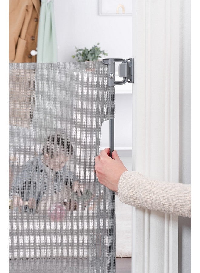 Regalo Extra Wide Retractable Baby Gate, Award Winning Brand, Expands up to 50" Wide, Easy Install, Includes Installation Template, Locking Indicator - Image 3