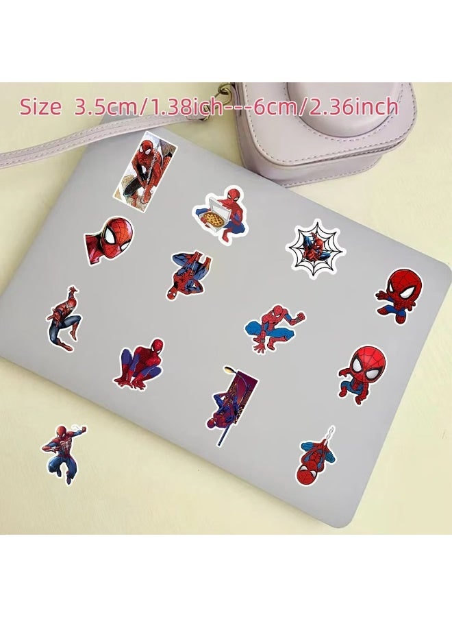 MARVEL 50pcs Marvel Cartoon Spider-Man Doodle Stickers/Decorative Stickers for Guitars, Luggage, Phone Cases, Laptops/for Spider-Man Fans/No Residue/Can Be Given to Family and Friends/Cycling Stickers and Decals - Image 3