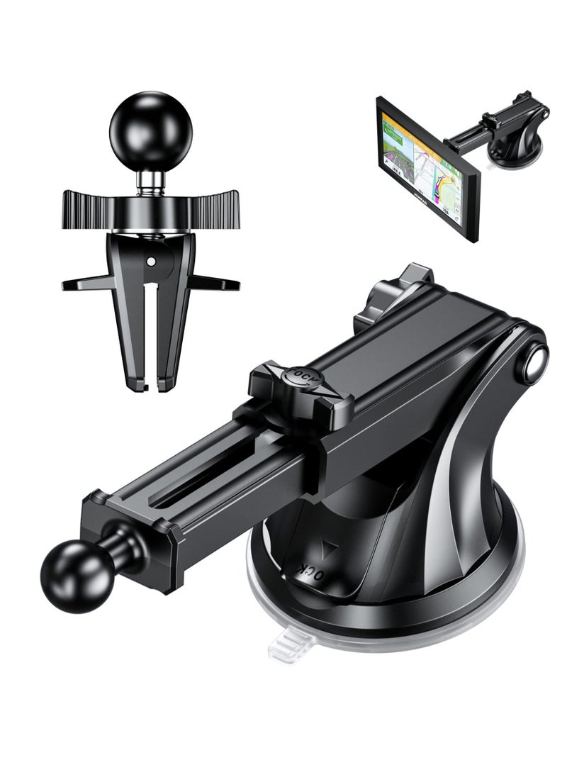 Generic - Phone Accessories Mounts, GPS Suction Cup Mount, Air Vent Car Holder with 17mm Ball for Garmin 17mm Swivel Ball Mounting Pattern GPS Mount for Garmin nuvi GPS - Image 1
