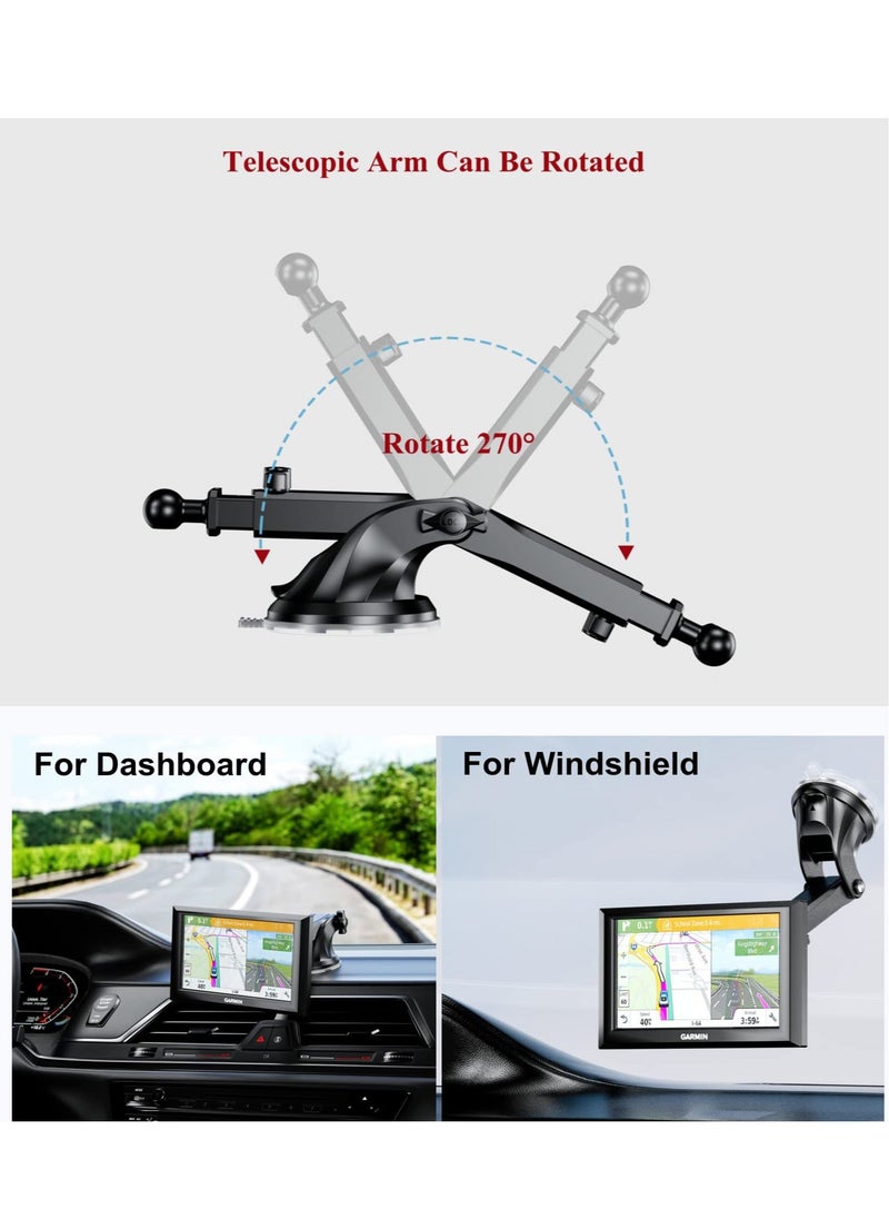 Generic - Phone Accessories Mounts, GPS Suction Cup Mount, Air Vent Car Holder with 17mm Ball for Garmin 17mm Swivel Ball Mounting Pattern GPS Mount for Garmin nuvi GPS - Image 1
