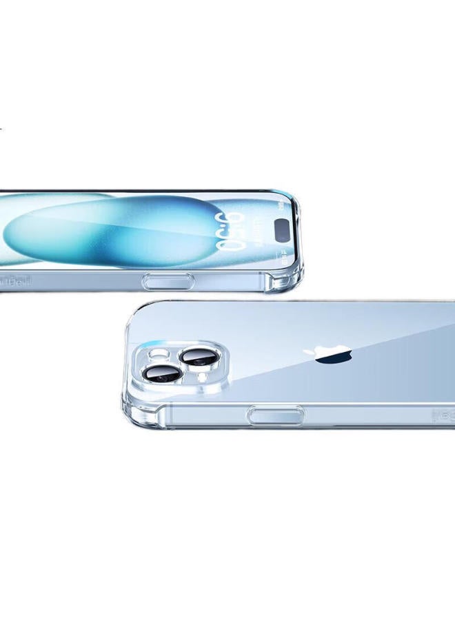 Smartdevil Iphone 15 Case, Shockproof Airbag Protective Cover, Ultra-Thin Full Lens Protection, Transparent Soft Shell, Anti-Yellowing, Wear-Resistant, Drop-Resistant, Unisex Design - Image 3