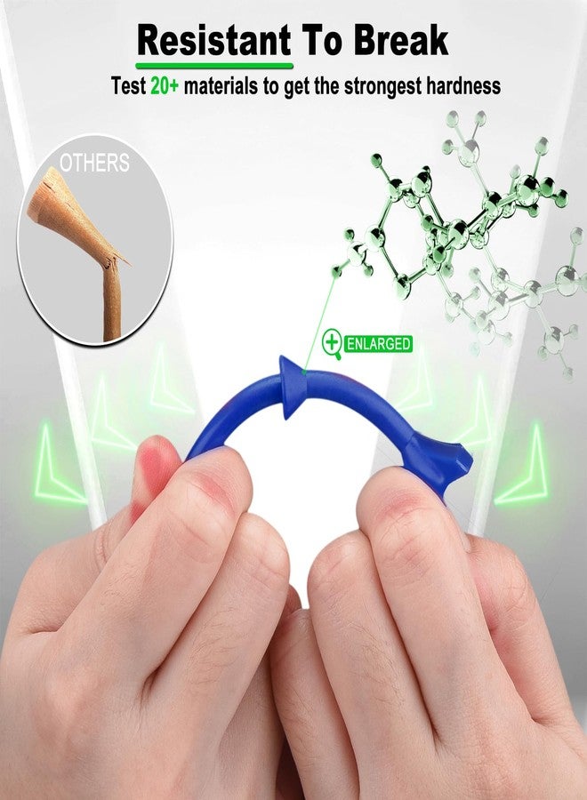 LZFAN Golf Tees 3 1/4 Inch, Plastic Golf Tees 4 Prongs Stability Tees, Unbreakable Long Golf Tees Reduce Friction & Side Spin Colored - Image 4