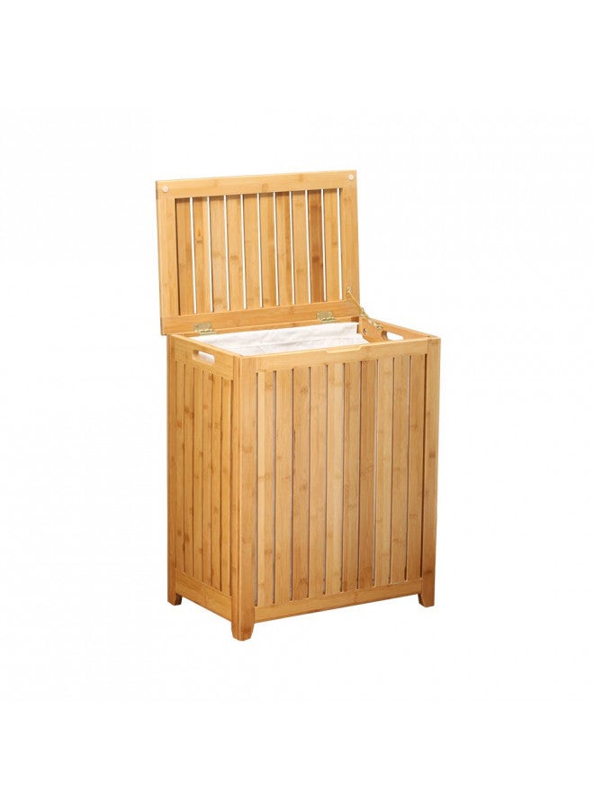 Oceanstar Spa-Style Bamboo Laundry Hamper - Image 2
