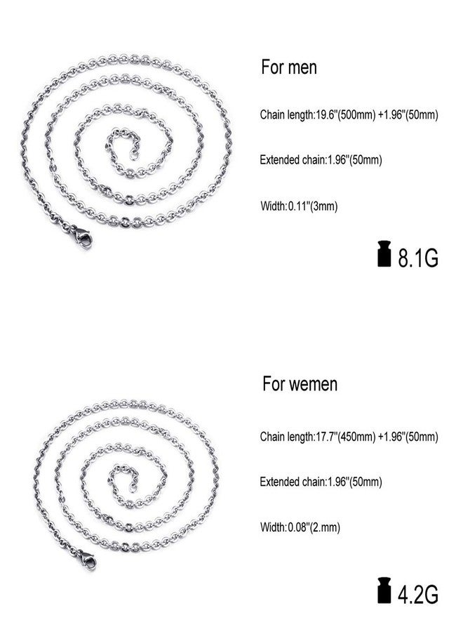 QUMY Pet Cat Dog Paw Print Cremation Jewelry for Ashes Wearable Urn Necklace Keepsake Memorial Pendant for Women Men, with Stainless Chain and Funnel Fill Kits (Men) - Image 3