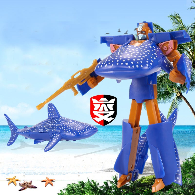 Aquarium Story Deformation Toy Shark/Whale/Dolphin/Whale Shark Children'S Stall Giveaway Style - Image 4