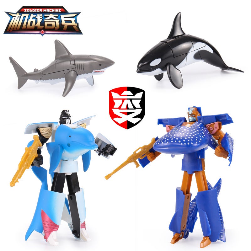 Aquarium Story Deformation Toy Shark/Whale/Dolphin/Whale Shark Children'S Stall Giveaway Style - Image 2