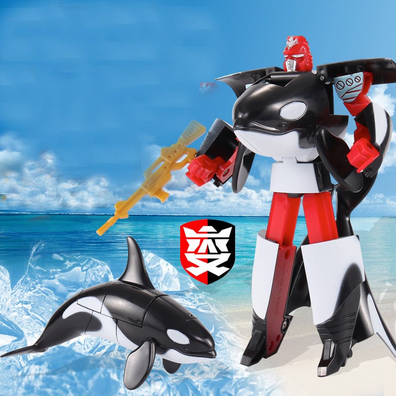 Aquarium Story Deformation Toy Shark/Whale/Dolphin/Whale Shark Children'S Stall Giveaway Style - Image 3