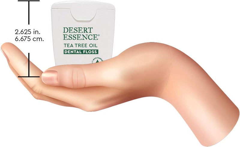 Desert Essence خيط تنظيف الأسنان بزيت شجرة الشاي من ديزرت إيسنس - 50 ياردة، 6 عبوات - Image 4