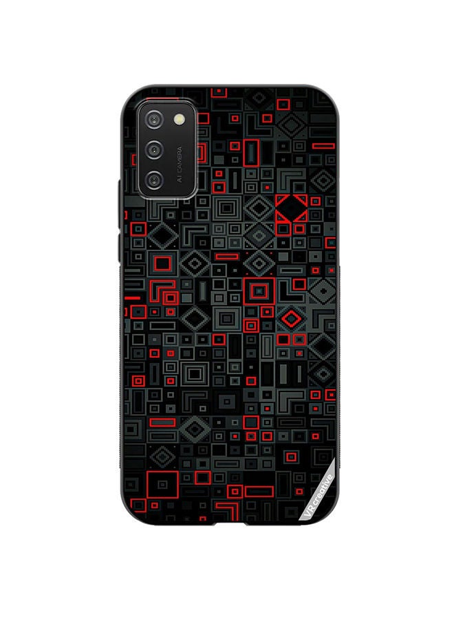 VR CREATIVE Protective Case Cover For Samsung Galaxy A03s Abstract Design Multicolour - Image 1