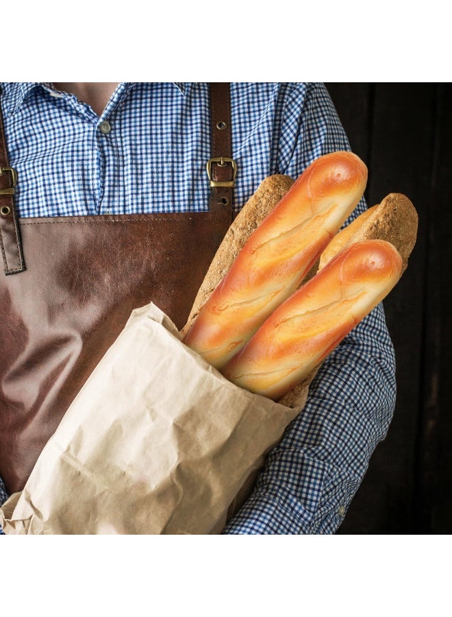 LATIFA 2 Pcs Artificial French Bread Loaf Pu Simulation Fake Bread for Kitchen Decoration - Image 3