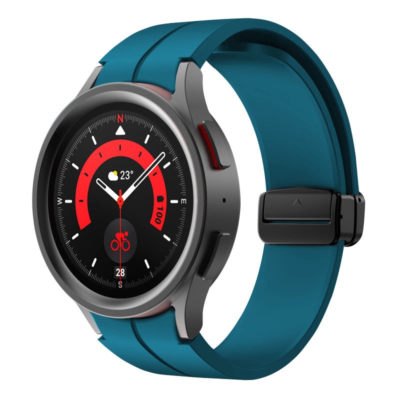 AWH Galaxy Watch 5 Pro Strap, No Gap Bracelet Compatible with Samsung Galaxy Watch 5/4/4 Classic/5 Pro, Soft Silicone Strap for Men Women - Image 2