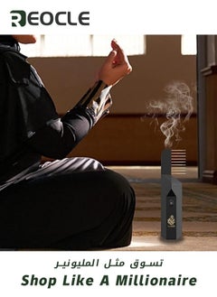REOCLE Electric Comb Incense Electronic Portable Comb Replaces Comb Head Rechargeable Incense Sticks with Replaces Comb Head Ash Catcher and Aromatherapy Comb Unique and Creative Gift for Girls Pink  - Image 3