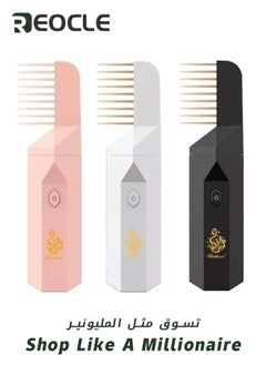 REOCLE Electric Comb Incense Electronic Portable Comb Replaces Comb Head Rechargeable Incense Sticks with Replaces Comb Head Ash Catcher and Aromatherapy Comb Unique and Creative Gift for Girls Pink  - Image 4