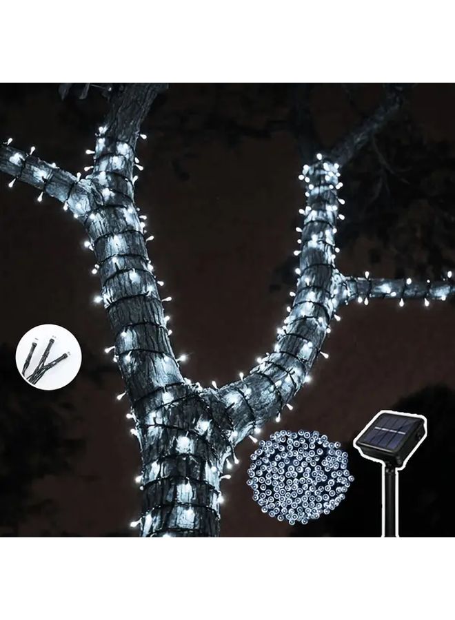 50 LEDs 275 Inch White Solar String Lights 8 Modes For Indoor Outdoor Party - Image 3