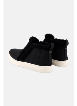 TOMS Women Bryce Faux Fur High Cuff Slip On Shoes, Black  - Image 2