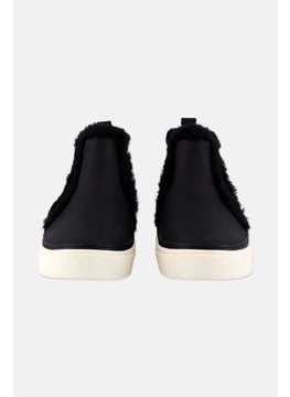 TOMS Women Bryce Faux Fur High Cuff Slip On Shoes, Black  - Image 3