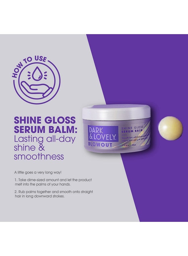 SoftSheen-Carson Dark and Lovely Blowout Anti Frizz Smoothing Shine Hair Serum with Castor Oil, For Curly Hair, All Hair Types 3.4 fl oz - Image 2