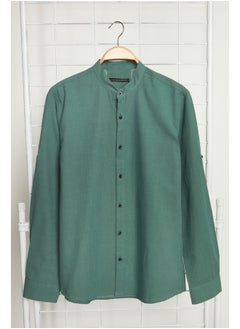 Dark Green Slim Fit Basic Collar Epaulette 100% Cotton Shirt TMNSS20GO0188 - pzsku/Z4F4B9614160D9AA4EB7DZ/45/_/1730941482/9bd469d1-65ff-4fb5-b395-a647dec727ff