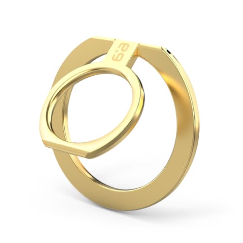 PureGear Magnetic Phone Grip Ring Stand, Magnetic Phone Ring Holder for MagSafe iPhone Air, 17, 17Pro, 17ProMax, 16, 16Pro, 16Plus, 16ProMax, 15, 15Plus, 14, 13, 12, Adjustable Kickstand (Gold) - Image 1