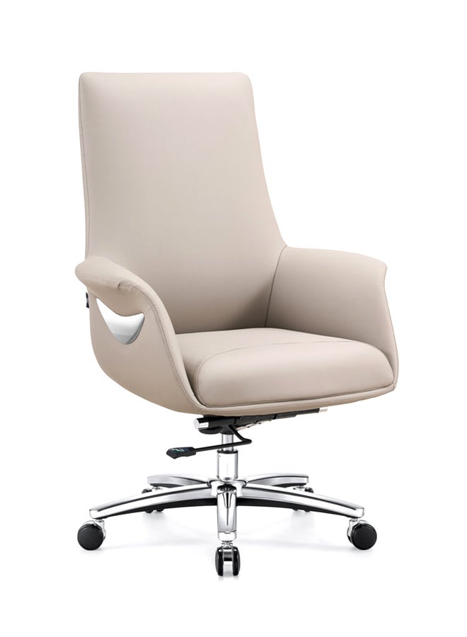 NEO FRONT FURNITURE Low Back Office Chair – Premium Executive PU Leather Chair with Height Adjustment, 360° Swivel & Thick Cushion for Office & Reception Use ( LS-308B ) - Image 1