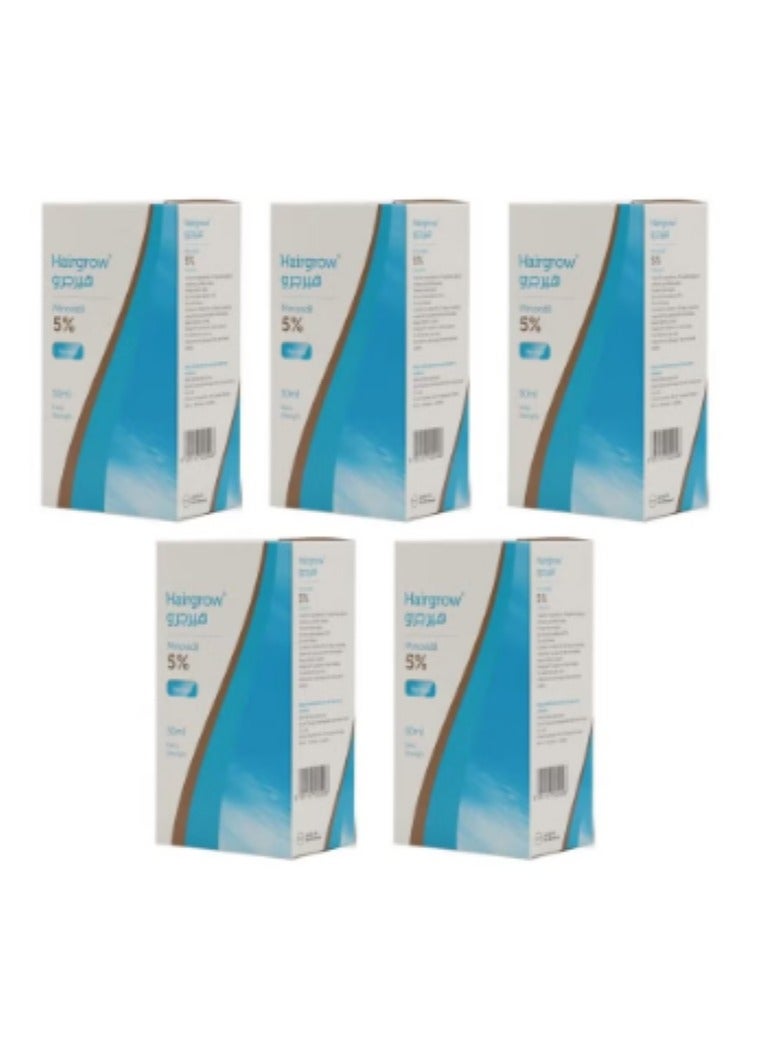 Dar Al Dawa Minoxidil 5% Solution Hair Regrowth Tonic 50ml (5 Pack 5 Month) - Image 1