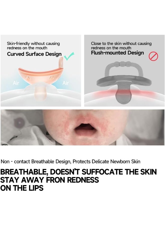 Garkoko Baby Pacifiers 0-6 Months, Lightweight and Breathable, One-Piece Design, BPA-Free Silicone Pacifier for Babies (4pcs) - Image 3