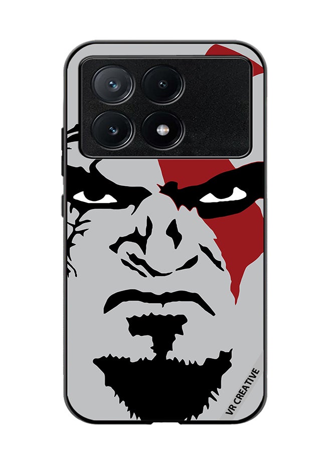 VR CREATIVE Protective Case Cover For Xiaomi Poco X6 Pro Face God Of War Design Multicolour - Image 1