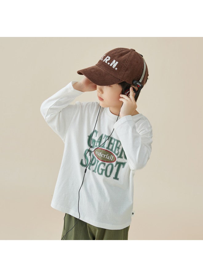 SKIN Friendly Pure Cotton】men's Long Sleeve T-shirt 2025 Spring/autumn Collection Soft Stretch Undershirt, Versatile And Stylish Top For Boys - Image 3