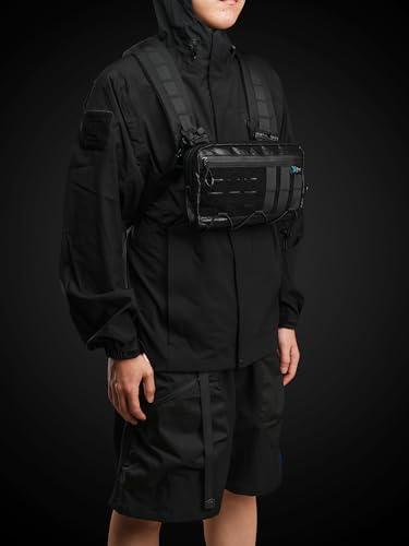 TACTICAL_GEEK Cache L3 Crossbody Shoulder Bag, Multipurpose Daypack, Chest Backpack Casual Sling Bag for Men & Women (Black Orange) - Image 3