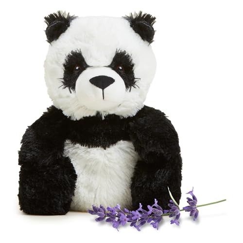 warmies Microwavable & Weighted Stuffed Animals, Panda - Heated Stuffed Animal Plushie for Warmth & Comfort - Cute Soft Plush Toys for Adults & Children (Boys, Girls, Babies & Toddlers) - Image 1