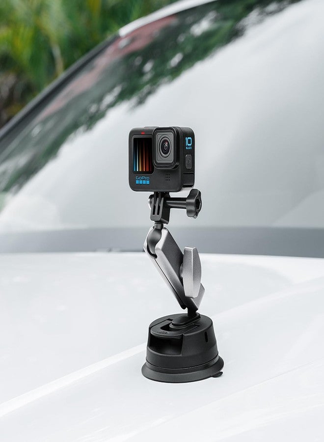 Suptig Suction Cup Mount, Camera Car Mount for Phone, Gopro, Canon, Nikon, Sony, Digital Cam, Car Windshield Dashboard Universal, Camera Suction Mount. - Image 3