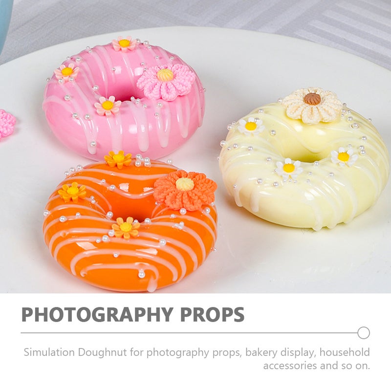 4PCS Realistic Donut Models Fake Donut Decorative Donut Fake Food Models - Image 2