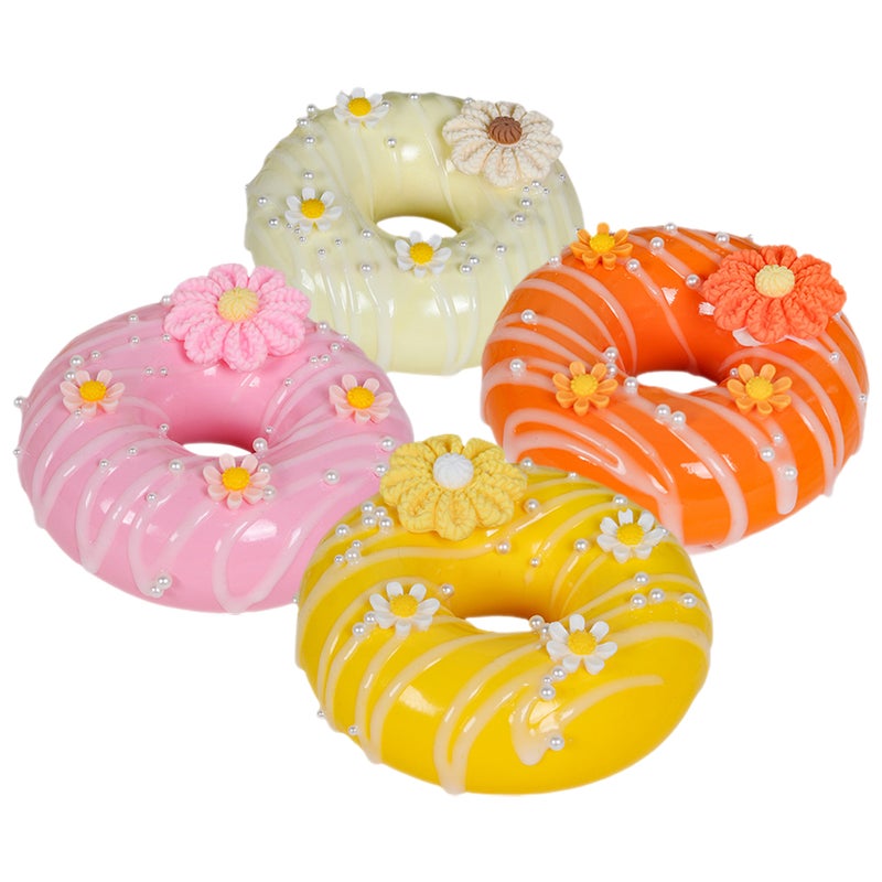 4PCS Realistic Donut Models Fake Donut Decorative Donut Fake Food Models - Image 1